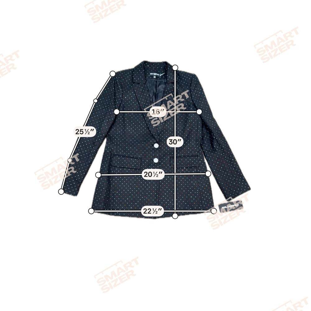 Karl Lagerfeld Paris Rhinestone Embellished Blazer Size 8 - Picture 11 of 13